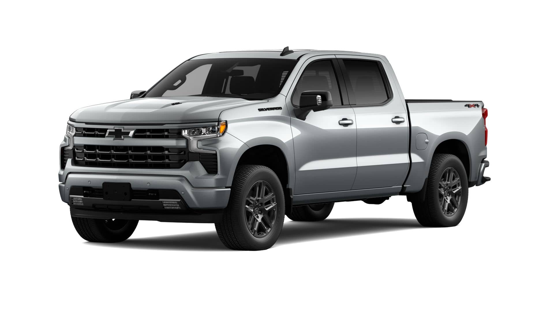 2026 Chevrolet Silverado 1500 RST in Sterling Gray Metallic — front three-quarter view