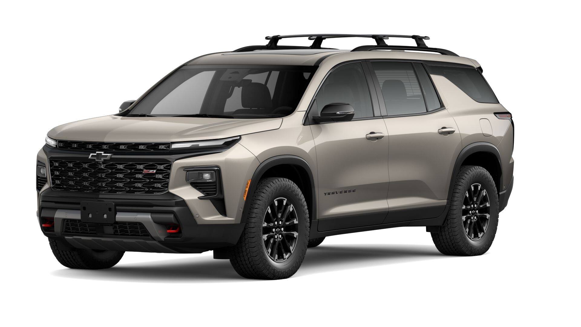 2026 Chevrolet Traverse Z71 in Sandstone Gray — front three-quarter view