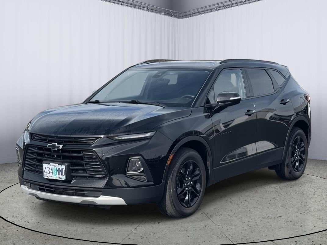 2021 Chevrolet Blazer LT in Black — front three-quarter view