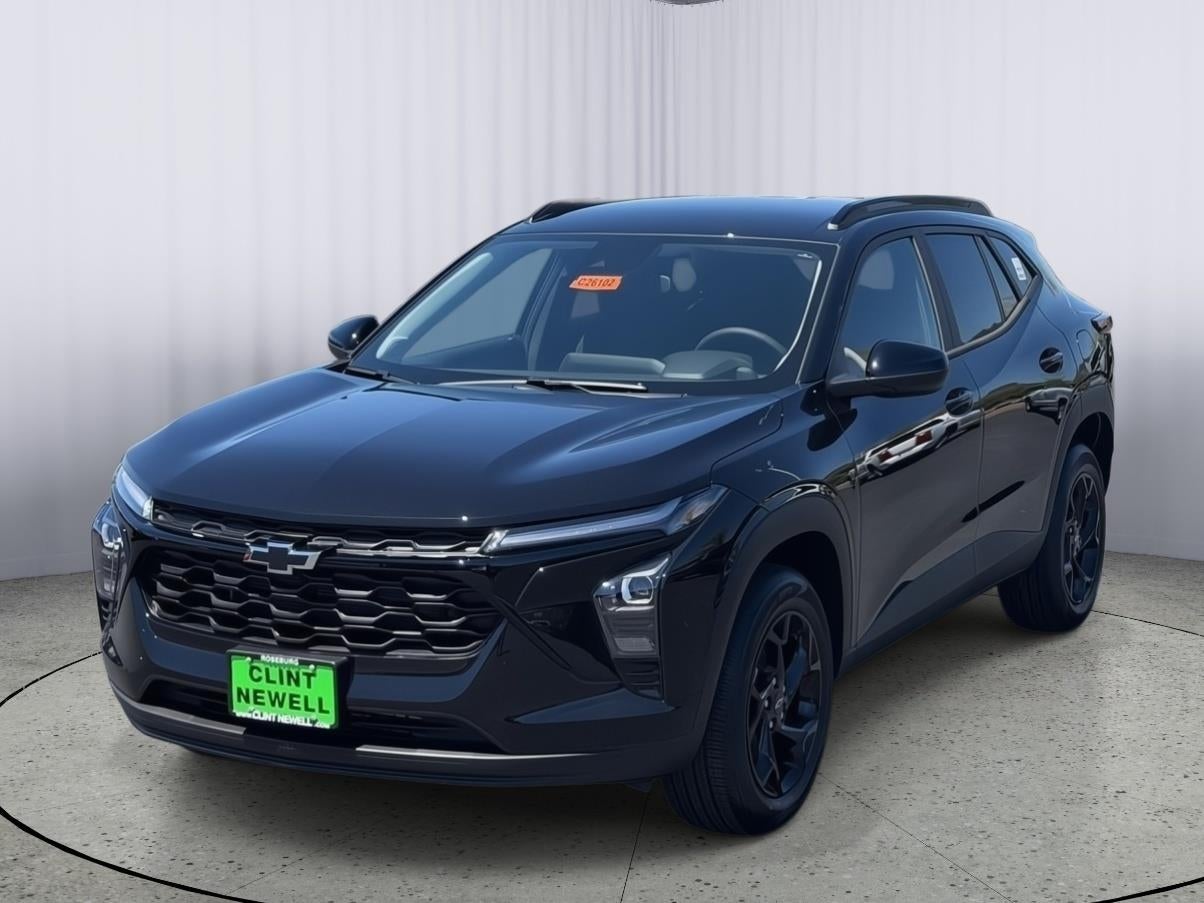 2026 Chevrolet Trax LT in Mosaic Black Metallic — front three-quarter view